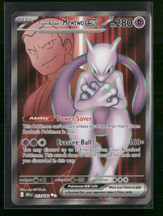 Team Rocket's Mewtwo ex SV10: Destined Rivals #213/182