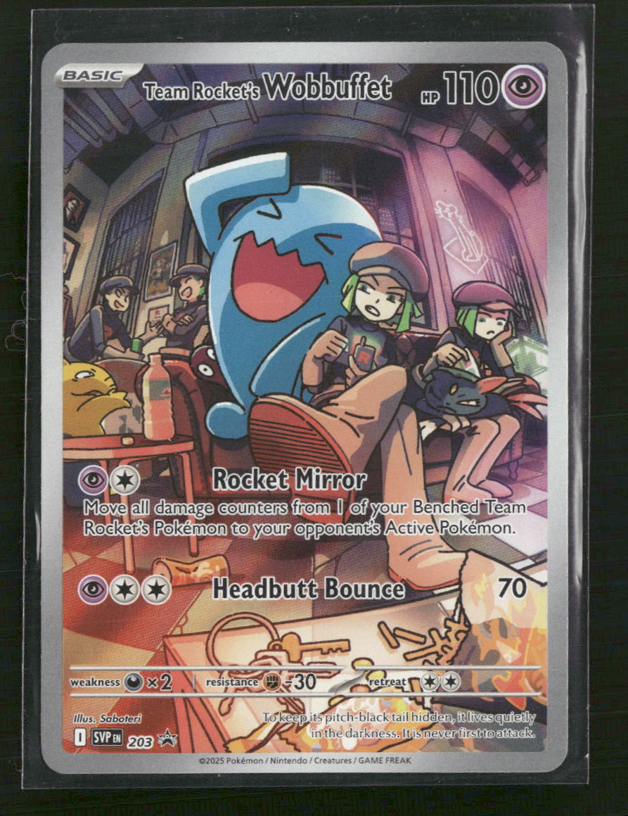 Team Rocket's Wobbuffet SV: Scarlet & Violet Promo Cards #203