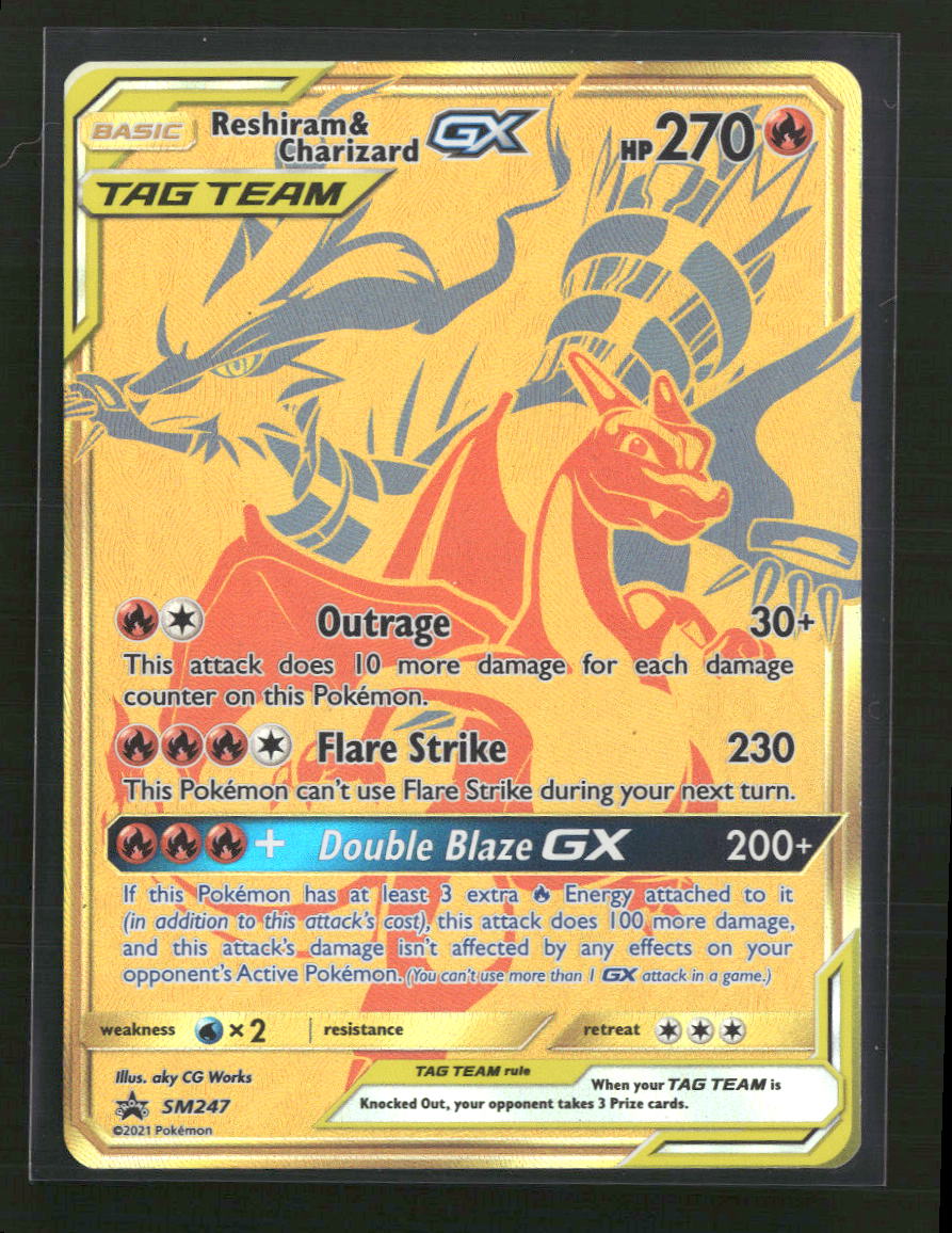 Reshiram & Charizard GX SM Promos #SM247