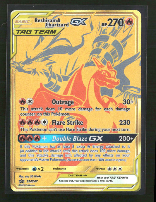 Reshiram & Charizard GX SM Promos #SM247