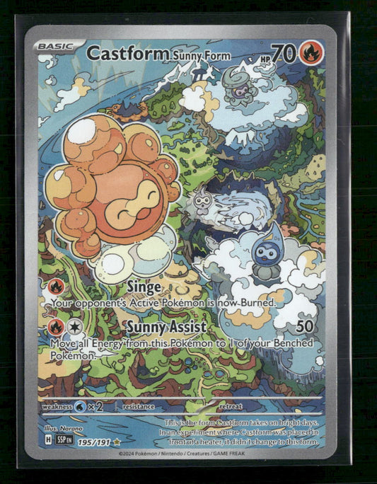 Castform Sunny Form SV08: Surging Sparks #195/191