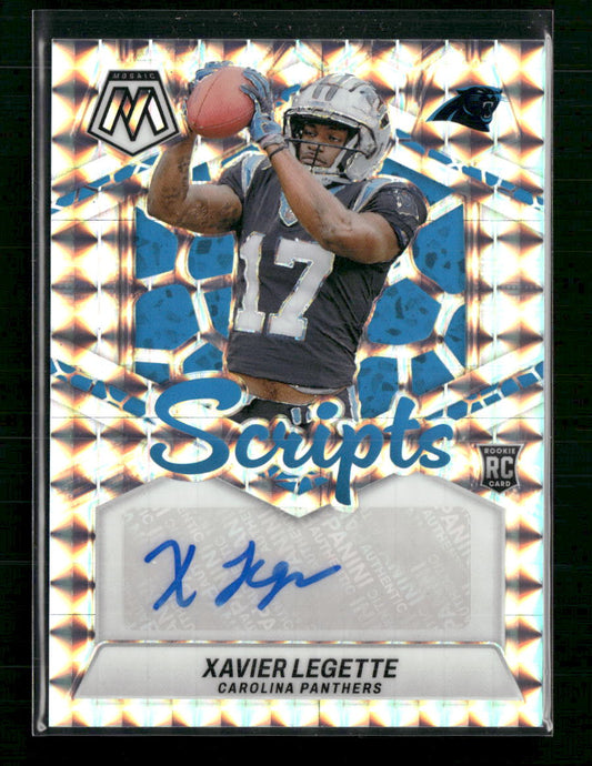Xavier Legette 2024 Panini Mosaic #RS-XLE Rookie Scripts Auto