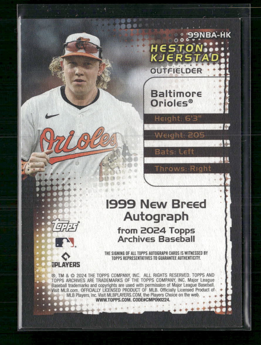 Heston Kjerstad 2024 Topps Archives #99NBA-HK 1999 New Breed Auto