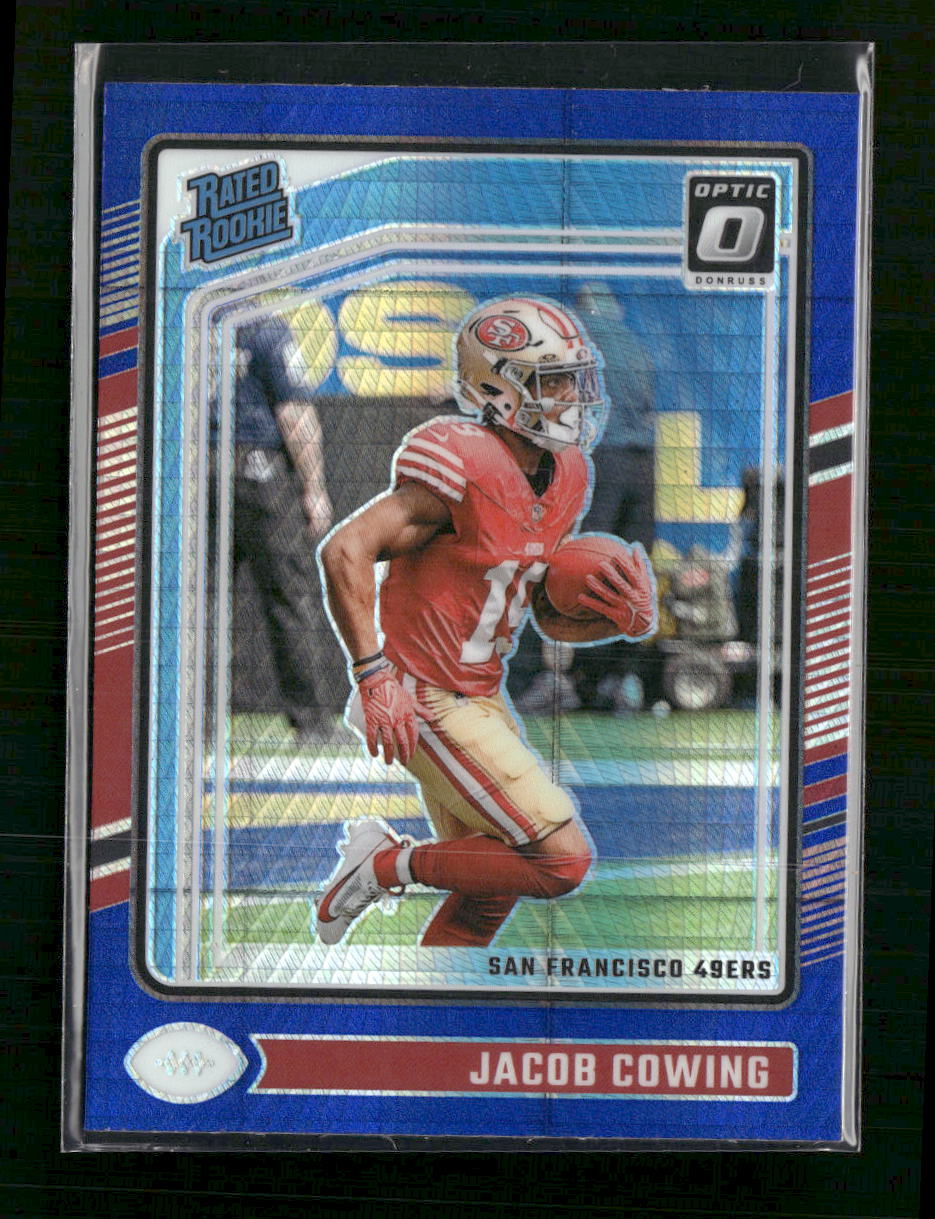 2024 Panini Optic Rookie JACOB COWING #236 Hyper Blue