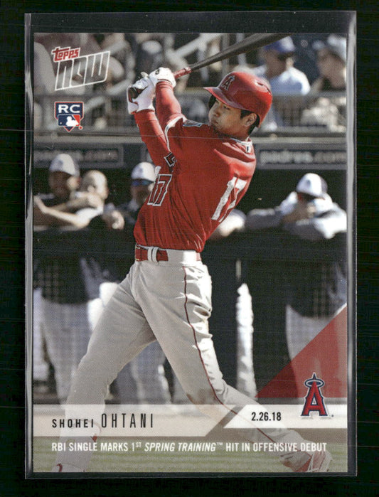 Shohei Ohtani 2018 Topps Now #ST-7 Spring Training