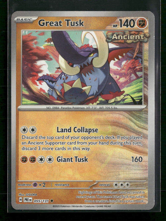 Great Tusk (Master Ball Pattern) SV: Prismatic Evolutions #055/131
