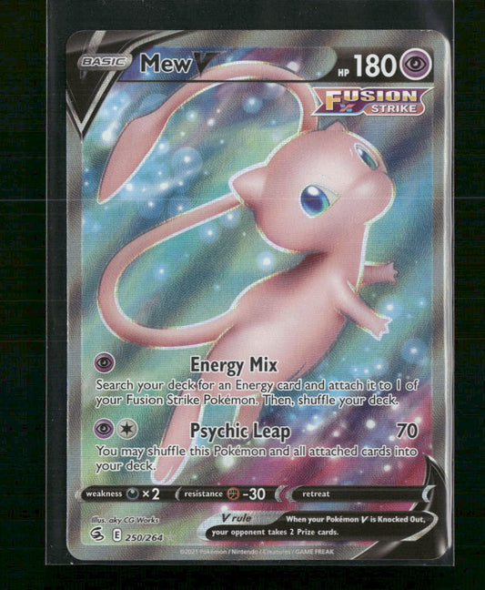 Mew V (Full Art) SWSH08: Fusion Strike #250/264
