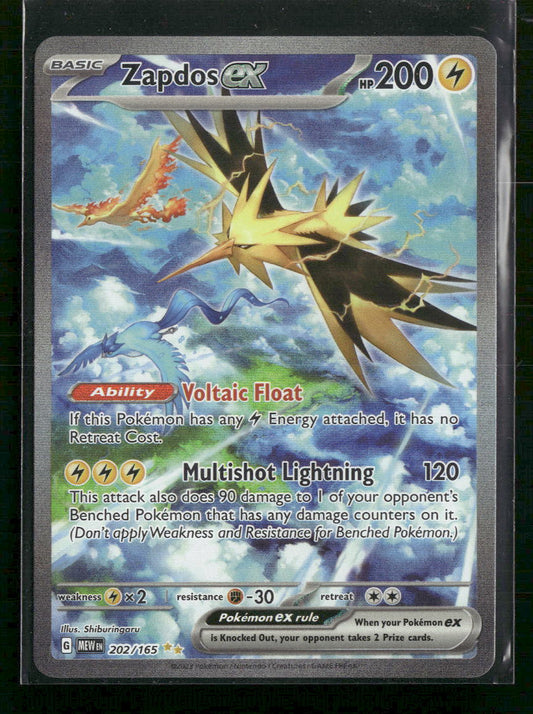 Zapdos ex SV: Scarlet & Violet 151 #202/165