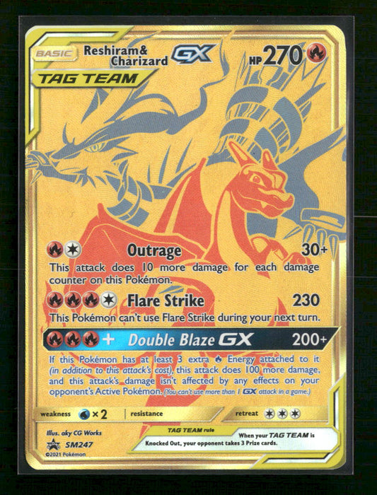 Reshiram & Charizard GX SM Promos #SM247