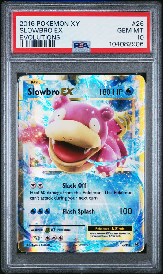 2016 Pokemon Xy Evolutions Evolutions Slowbro Ex 10 PSA #26