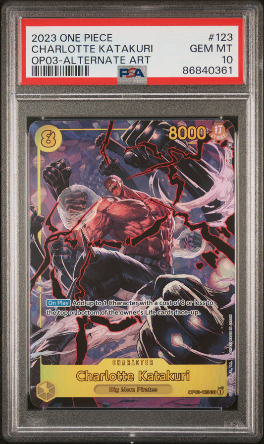 2023 One Piece Op03-Pillars Of Strength Charlotte Katakuri 10 PSA #123