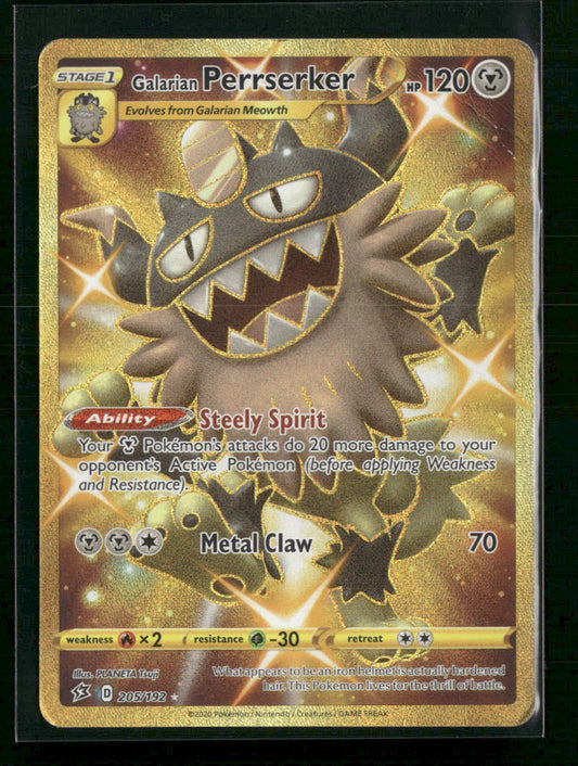 SWSH02: Rebel Clash Galarian Perrserker (Secret) #205/192