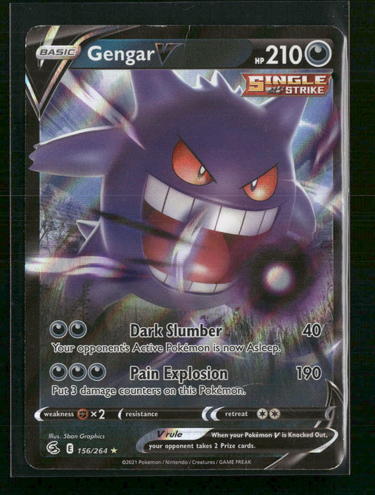 SWSH08: Fusion Strike Gengar V #156/264