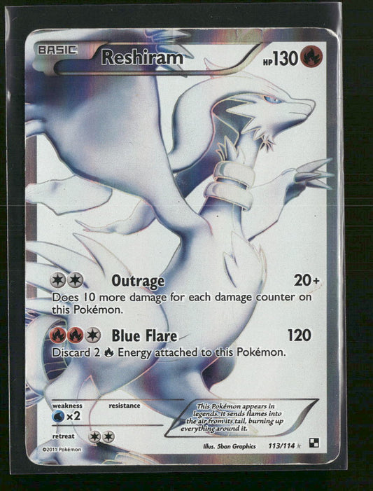 Black and White Reshiram (113 Full Art) #113/114