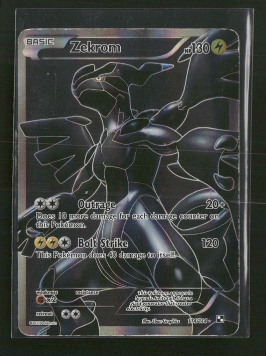 Black and White Zekrom (114 Full Art) #114/114