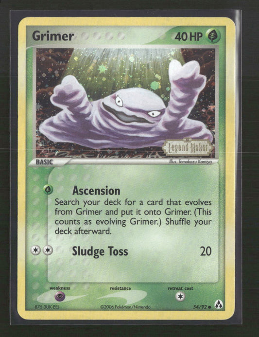 Legend Maker Grimer #54/92 Foil Legend Maker Stamped