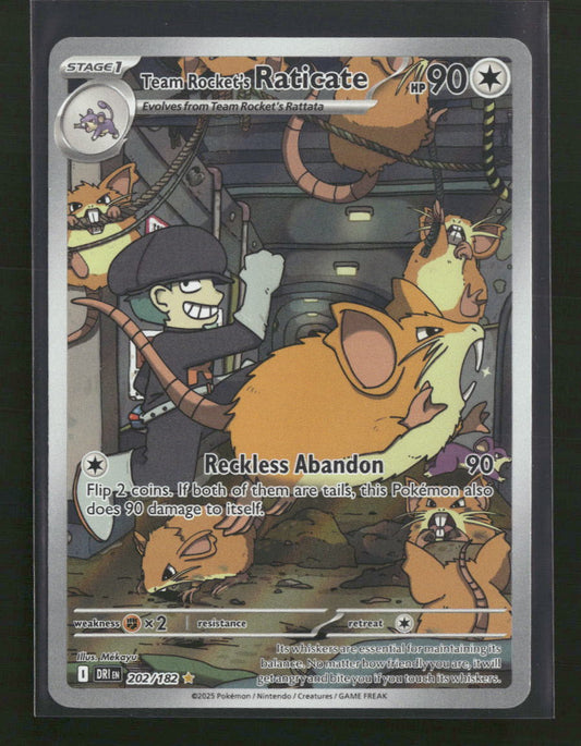 SV10: Destined Rivals Team Rocket's Raticate #202/182