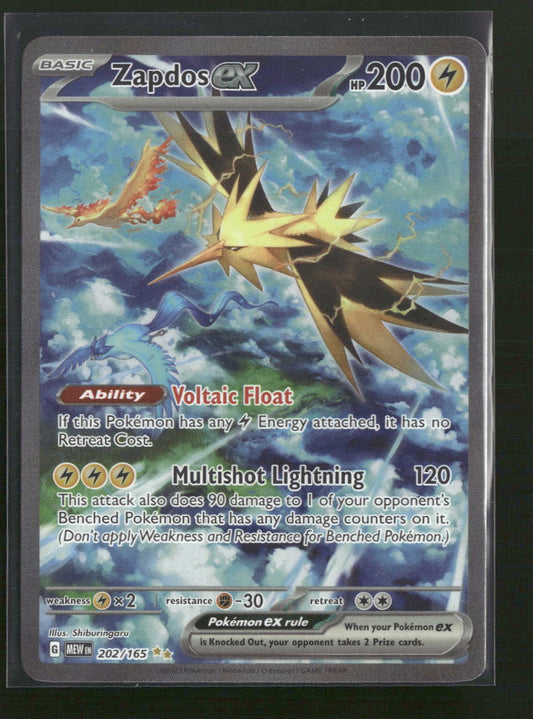 SV: Scarlet & Violet 151 Zapdos ex #202/165