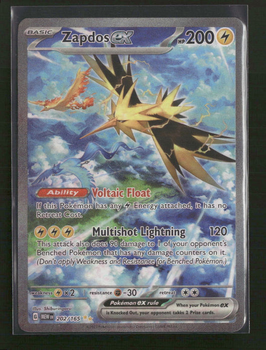 SV: Scarlet & Violet 151 Zapdos ex #202/165