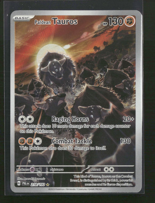 SV02: Paldea Evolved Paldean Tauros #218/193