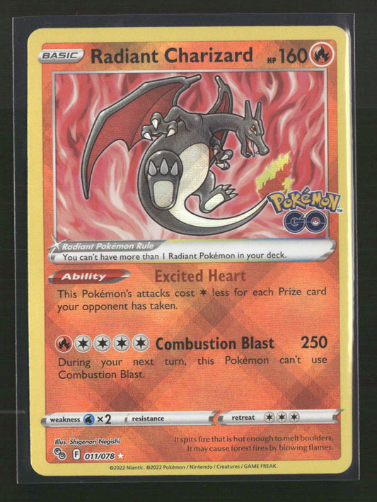 Pokemon GO Radiant Charizard #011/078