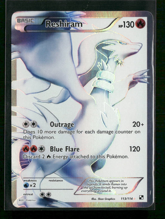 Black and White Reshiram (113 Full Art) #113/114