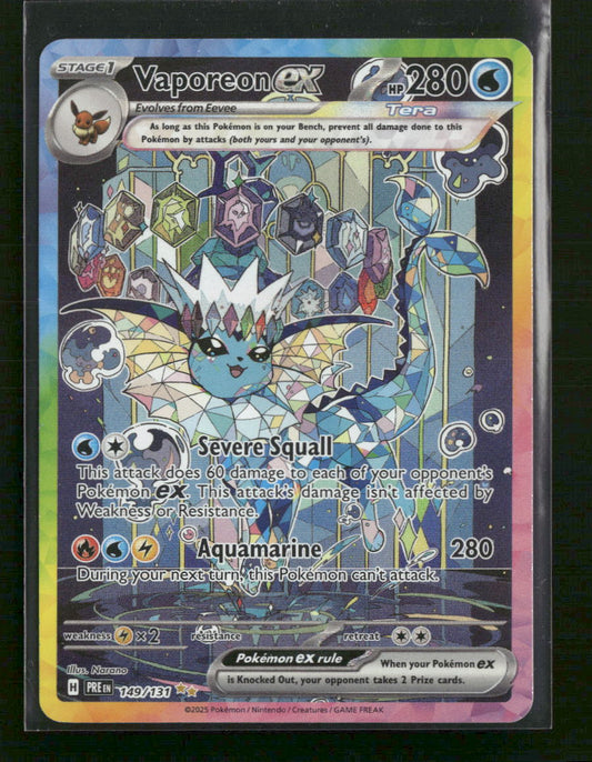 SV: Prismatic Evolutions Vaporeon ex #149/131