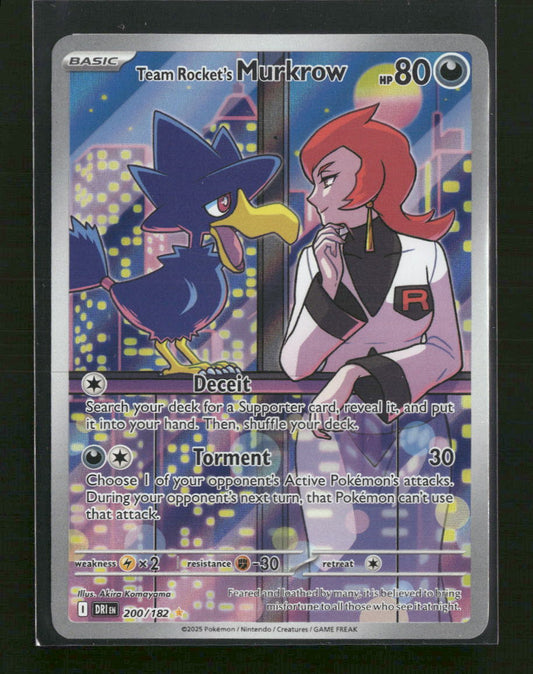 SV10: Destined Rivals Team Rocket's Murkrow #200/182
