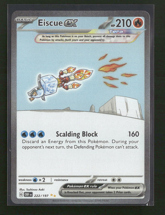 SV03: Obsidian Flames Eiscue ex #222/197