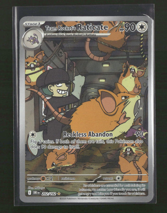 SV10: Destined Rivals Team Rocket's Raticate #202/182