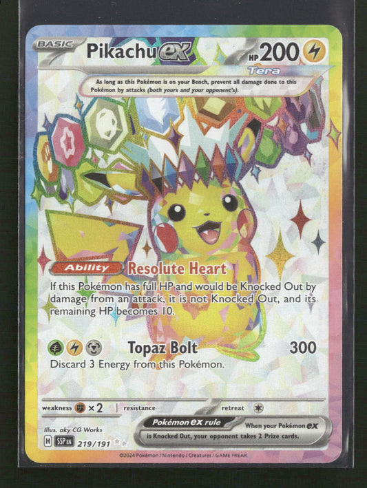 SV08: Surging Sparks Pikachu ex #219/191