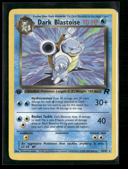 Team Rocket Dark Blastoise (20) #20/82