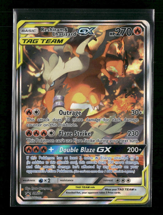 SM Promos Reshiram & Charizard GX #SM201