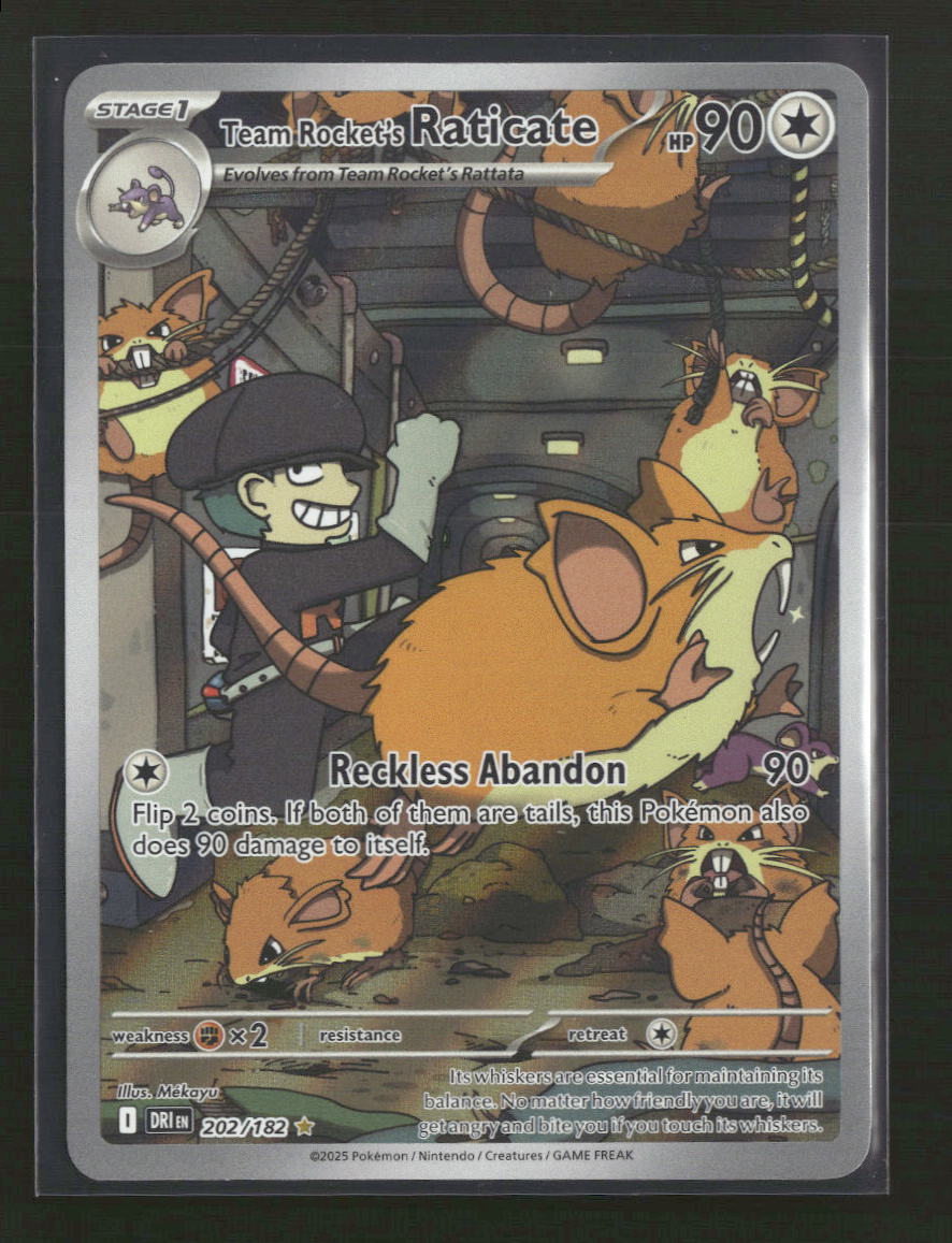 SV10: Destined Rivals Team Rocket's Raticate #202/182