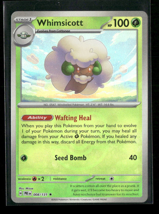 SV: Prismatic Evolutions Whimsicott (Master Ball Pattern) #008/131