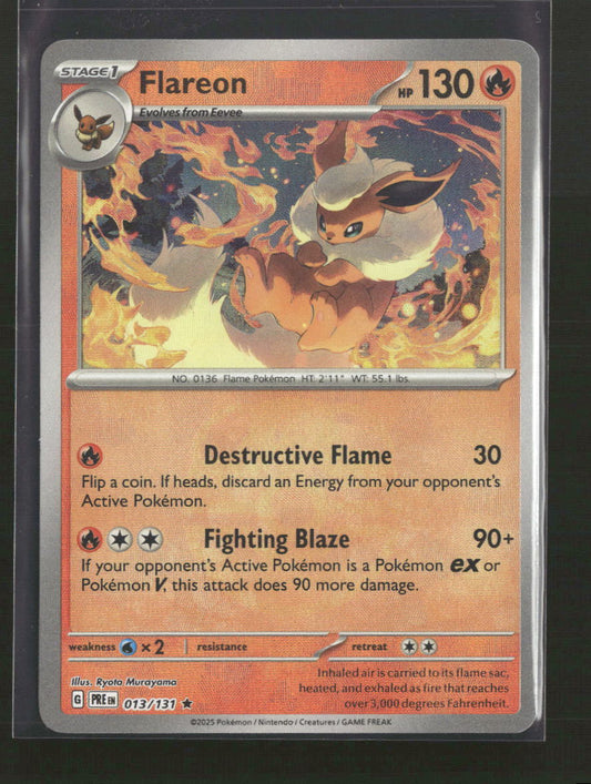 SV: Prismatic Evolutions Flareon (Master Ball Pattern) #013/131