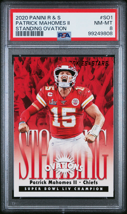 2020 Panini Rookies & Stars Standing Ovation Patrick Mahomes Ii 8 PSA #SO1