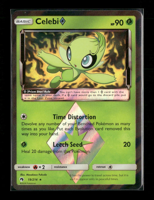 SM - Lost Thunder Celebi Prism Star #19/214