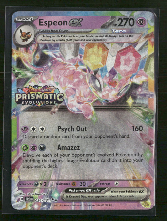 Miscellaneous Cards & Products Espeon ex #034/131