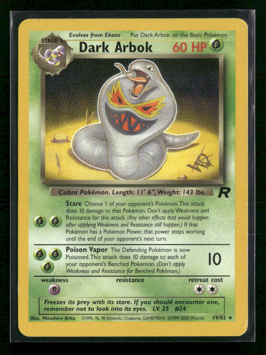 WoTC Promo Dark Arbok [W Stamped] #19/82