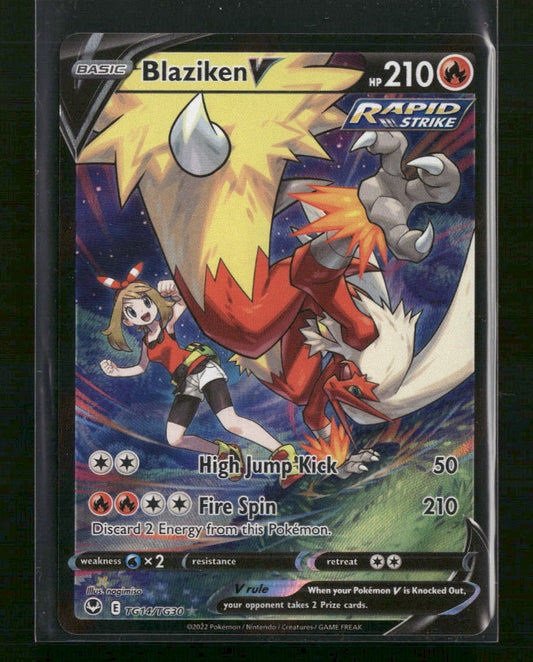 SWSH12: Silver Tempest Trainer Gallery Blaziken V #TG14/TG30