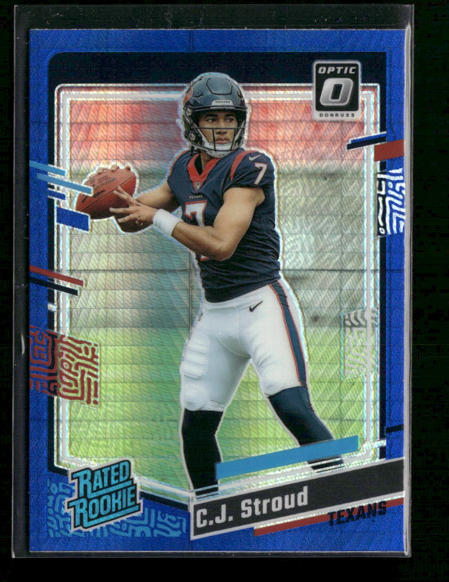 2023 Donruss Optic Blue Hyper C.J. Stroud Rookie #244
