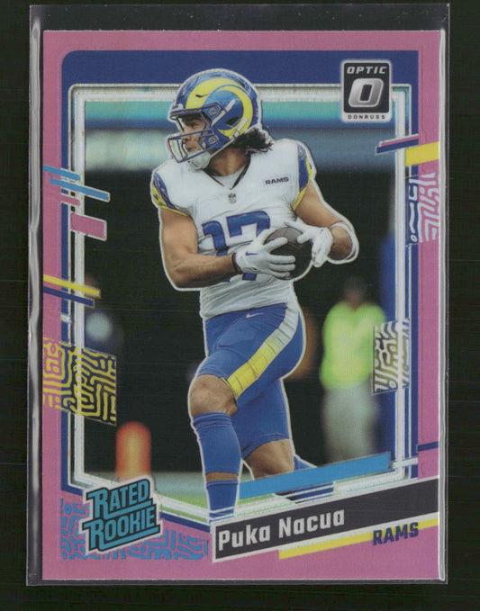 2023 Donruss Optic Pink Puka Nacua Rookie #238
