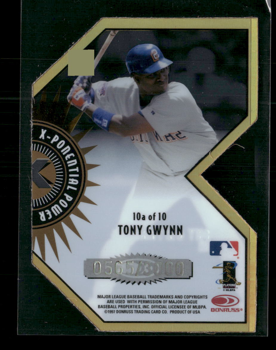 1997 Donruss Preferred X-Ponential Power Tony Gwynn #/3000 #10A