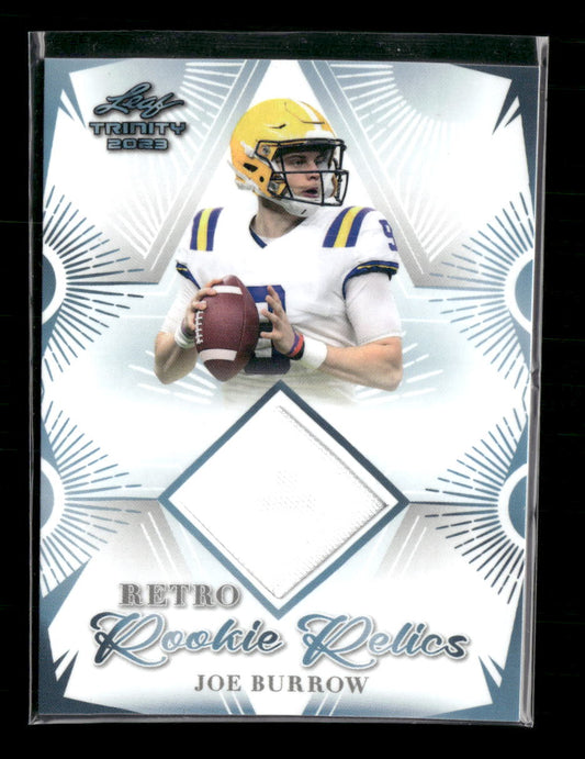 2023 Leaf Trinity (Mega Box) Retro Rookie Relics Joe Burrow #RRR-3