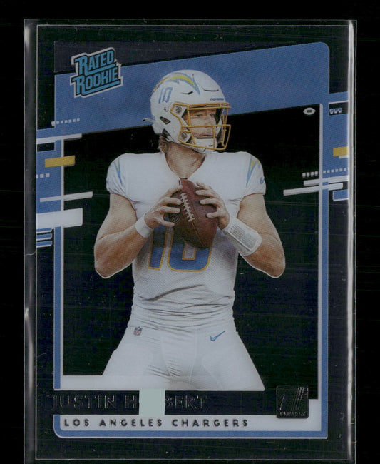 2020 Panini Chronicles Clearly Donruss Rated Rookies Justin Herbert #RR-JH