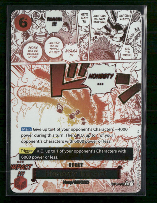 A Fist of Divine Speed Honesty Impact (Alternate Art) #OP11-018