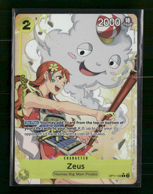 A Fist of Divine Speed Zeus (Alternate Art) #OP11-106