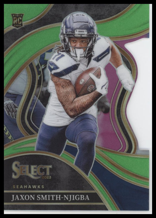 2023 Panini Neon Green Prizms Die Cuts Jaxon Smith-Njigba Rookie #/499 #259