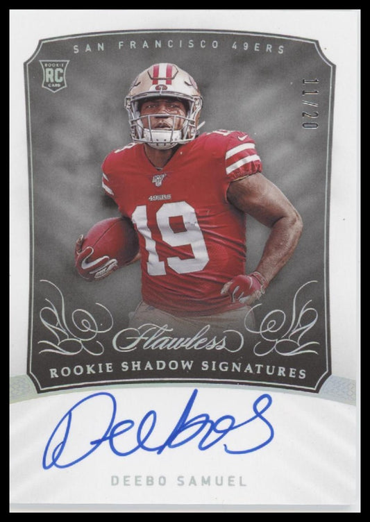 2019 Panini Flawless Rookie Shadow Signatures Silver Deebo Samuel #/20 #RSS-DS